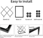 MCSAPIL Small Wine Racks Countertop(5 Bottle Capacity),Metal Wine Bottle Holder Modern Black for Home Kitchen Bar,Tabletop Wine Rack for Cabinet, Pantry, Wine Bottle Storage