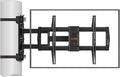 ELIVED Pillar TV Mount for Most 32"-75" TVs, Column TV Mount for Gazebo Patio Pergola, No Drill Full Motion tv Bracket Swivel and Tilt, Fits Multi-Shaped Poles, Max VESA 600x400mm, 88 Lbs.