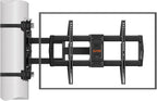 ELIVED Pillar TV Mount for Most 32"-75" TVs, Column TV Mount for Gazebo Patio Pergola, No Drill Full Motion tv Bracket Swivel and Tilt, Fits Multi-Shaped Poles, Max VESA 600x400mm, 88 Lbs.
