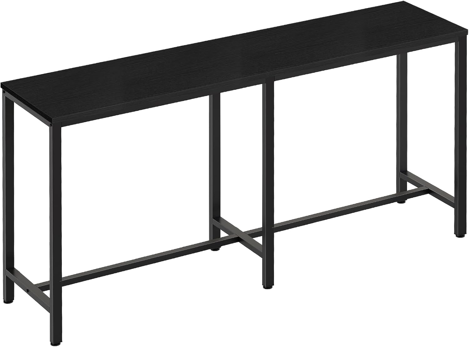 YATINEY 70.8" Long Bar Table, Counter Bar Height Table, High Top Table, Rectangular Hightop Bar Pub, for Kitchen, Living Room, Entryway, Black BT08BB