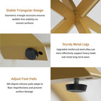 63"-79" Extendable Dining Table for 6-10 People, Modern Rectangle Extendable Kitchen Table with Gold Faux Marble Tabletop and Gold Metal Cross Legs for Restaurant/Dining Room/Kitchen/Living Room