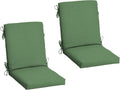 Arden 2-Pack Patio Dining Outdoor Chair Cushions, 20x44, Rain-Proof Seat Pad, Fade-Resistant Outdoor Cushion Bright Moss Green Leala