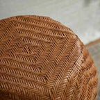 Couch Side Table Home Creative Rattan Drum Stool B& Living Room Sofa Side Table Narrow End