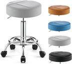 Swivel Stool Chair - Work Stools - Lash Chairs,with Foot Rest,Thick Seat Padding,Adjustable Height, Comfortable, and Mobile(Grey)