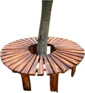 Tree Bench Wrap Around,Wooden Weather-Resistant Curved Benches,for Porch Lawn Backyard
