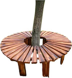 Tree Bench Wrap Around,Wooden Weather-Resistant Curved Benches,for Porch Lawn Backyard
