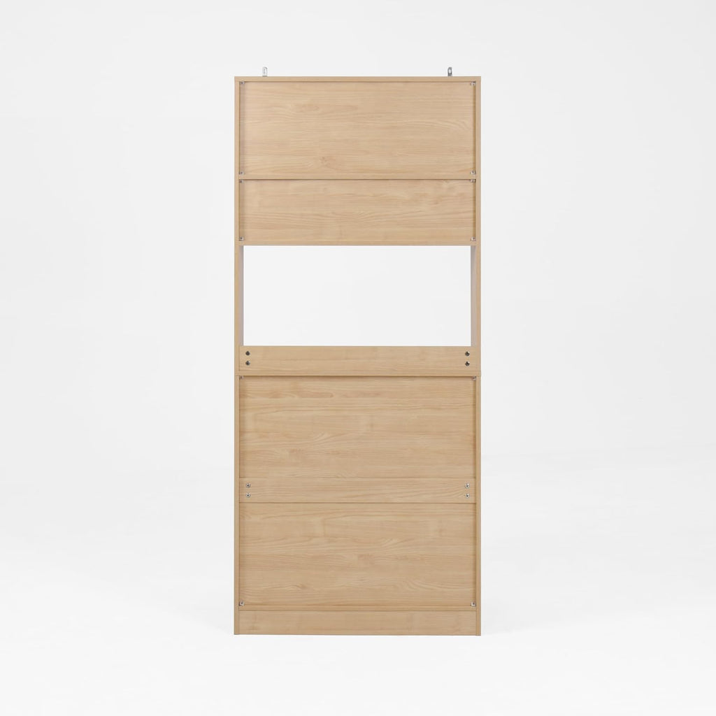 Pantry Cabinet with 2 Doors, 3-Tier with Shelves, Freestanding Larder Cupboard, Kitchen Pantry Storage Cabinet for Kitchen, Dining Room
