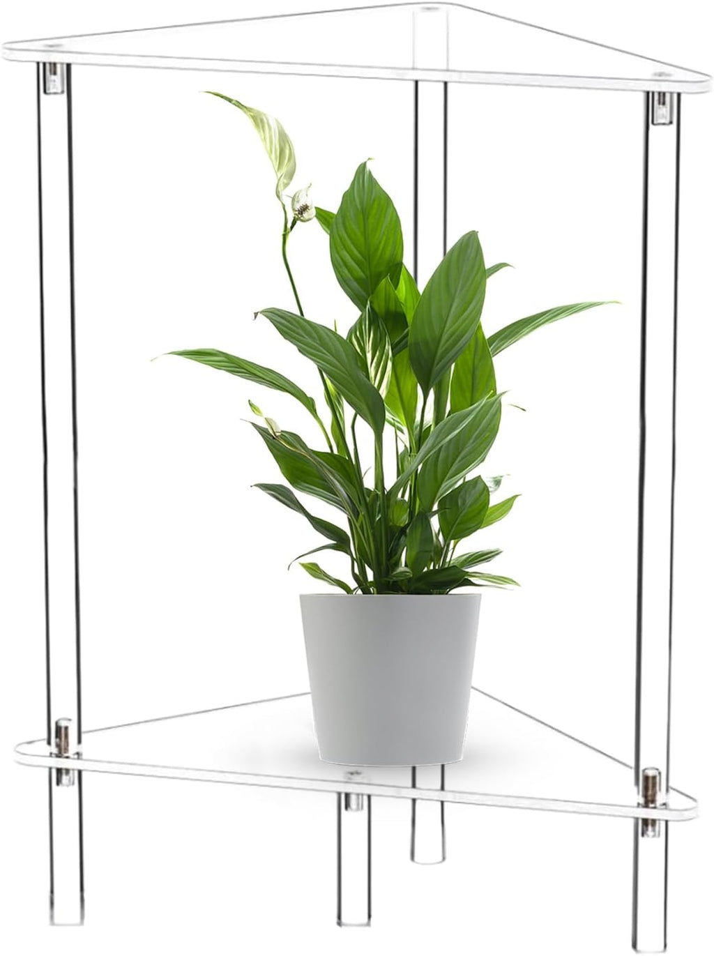 Nightstand Table - Acrylic Transparent Decorative Storage Desk | End Table for Living Room - for Apartment Businesses Rental Bathroom Lobby Bedrooms Living Rooms Dormitory Hotel Restaurant