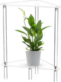 Nightstand Table - Acrylic Transparent Decorative Storage Desk | End Table for Living Room - for Apartment Businesses Rental Bathroom Lobby Bedrooms Living Rooms Dormitory Hotel Restaurant