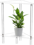Nightstand Table - Acrylic Transparent Decorative Storage Desk | End Table for Living Room - for Apartment Businesses Rental Bathroom Lobby Bedrooms Living Rooms Dormitory Hotel Restaurant
