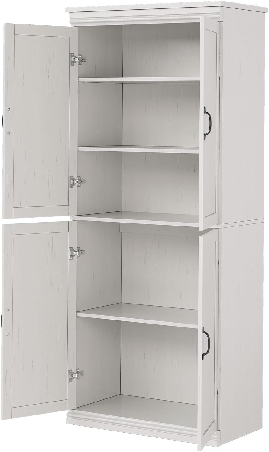 70" Tall Kitchen Pantry Cabinets Pantry Cabinet with 2 Doors and 3 Adjustable Shelves, Freestanding Cupboard, Modern Storage Cabinet for Living Room, Kitchen