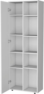 White 1-Door Multistorage Kitchen Pantry,Buffet Kitchen Sideboard,Four Legs,for Kitchen,Dining Room,11.8 * 23.6 * 66.9