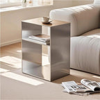 3-Layer Metal Storage Side Table, Square Sofa Side Tables, Simple End Table, Small Accent Tables for Living Room, Bedroom