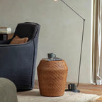 Couch Side Table Home Creative Rattan Drum Stool B& Living Room Sofa Side Table Narrow End