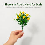 6 Pcs Artificial Lemon Branches Artificial Fruit Lemon Tree Greenery Decoration Faux Lemons Picks for Farmhouse Kitchen Home Table Decor Stem Fruits for Home Spring Summer Decor