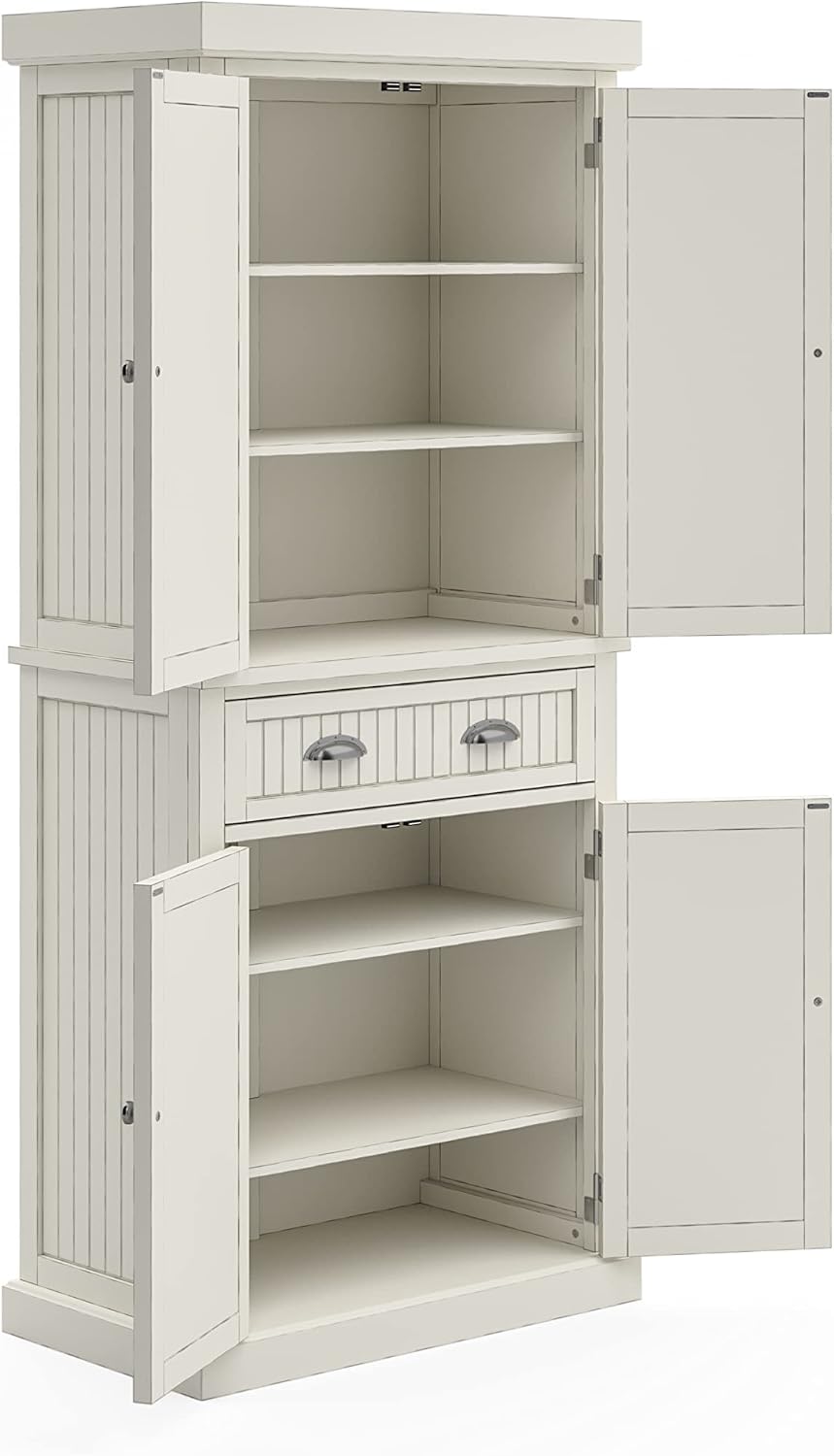 Homestyles Nantucket Pantry, 30", Off White