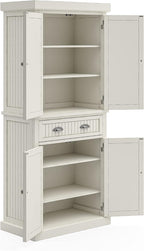Homestyles Nantucket Pantry, 30", Off White