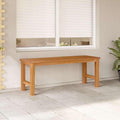 Bench Brown Solid Teak Wood 45 in Strong Bench Rectangular,Solid Teak Garden Bench Durable & Stylish Indoor/Outdoor Seating for Patios, Gardens & Living Rooms Patio Furniture