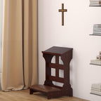 Prayer Bench Kneeler, Wooden Prayer Kneeler for Home, Prayer Bench for Kneeling at Home, Church Prayer Bench Stool Table with Cushion