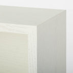 Muji 44520673 Wall Furniture Box, Oak Wood, Light Gray, Width 17.3 x Depth 6.1 x Height 7.5 inches (44 x 15.5 x 19 cm)