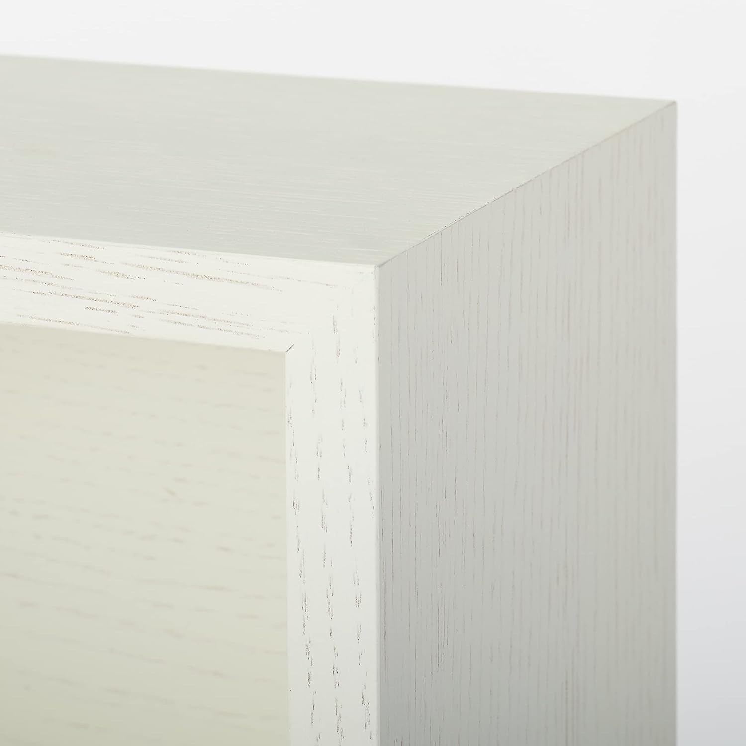 Muji 44520673 Wall Furniture Box, Oak Wood, Light Gray, Width 17.3 x Depth 6.1 x Height 7.5 inches (44 x 15.5 x 19 cm)