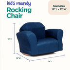 Keet Rocking Chair for Toddlers, Soft Microsuede Upholstery, Wooden Rocker Base, Durable & Comfortable Design for Kids Ages 2–5, Fully Assembled, Easy to Clean, Perfect for Bedrooms & Playrooms.