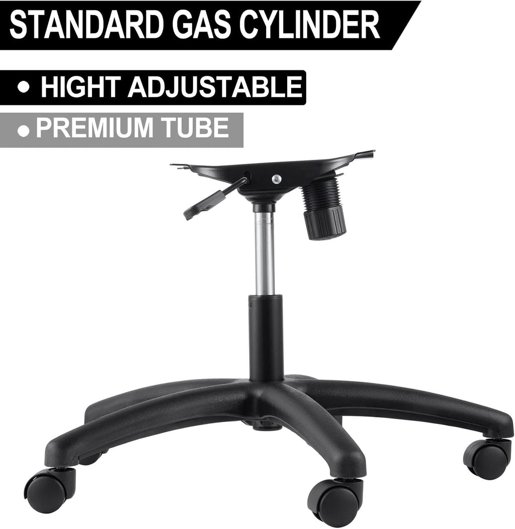 Topdeep 28" Swivel Chair Base Replacement, Office Chair Base, 350 Pounds Heavy Duty Gaming Chair Replacement Base with Bottom Plate Stand Cylinder and Casters