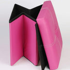 Storage Stool Footstool PU Padded Seat n Chair Storage Toy Shoes Home Footrest Footstool Comfortable and (Color : Pink)