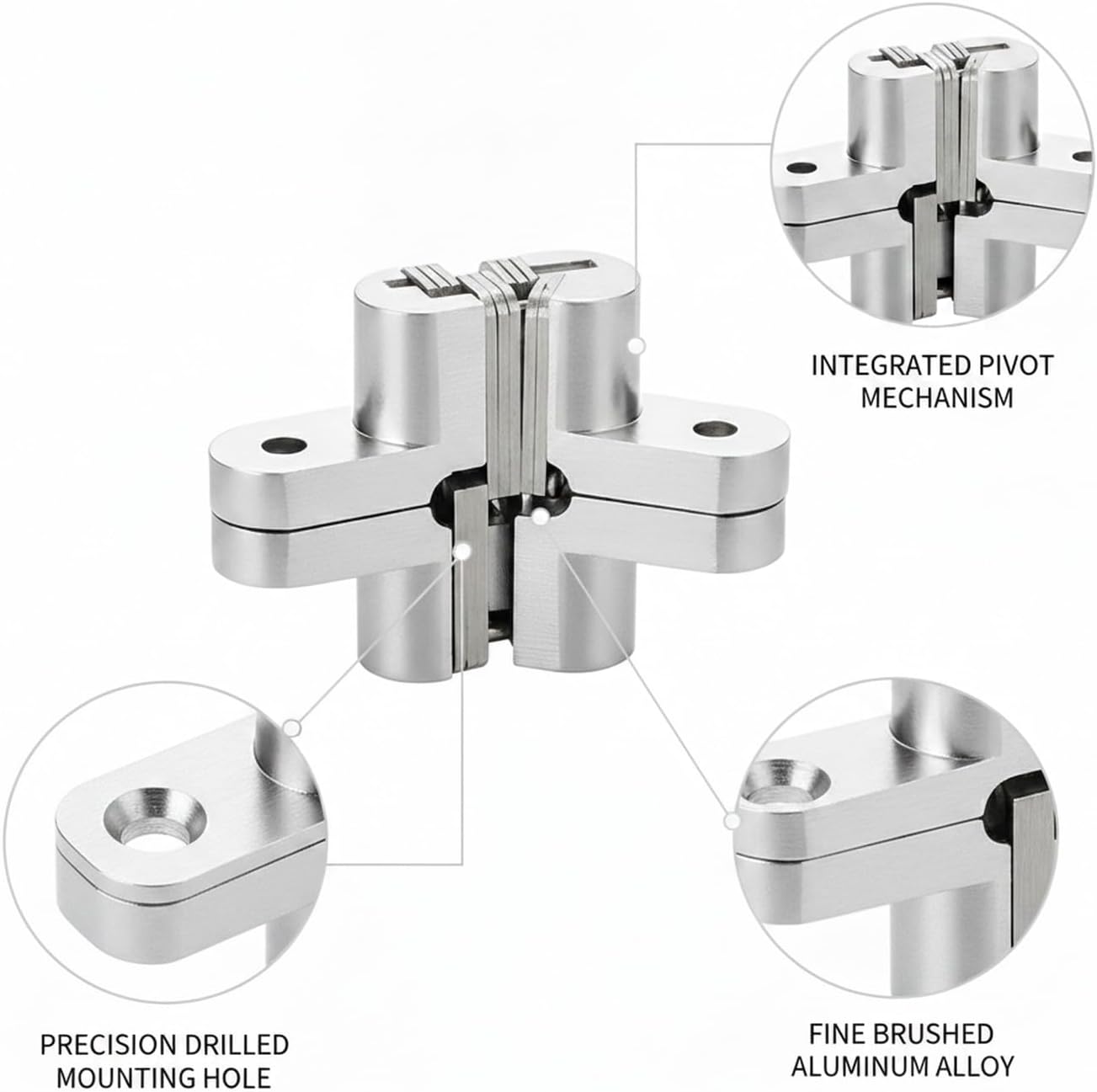 Aluminum Alloy Bi-Fold Door Track and Wheel Kit, Top Mount Hardware for Closet Doors & Room Dividers, Silver Finish Replacement Set