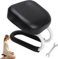 Engorgio Black Meditation Bench, Meditation Chair, Kneeling Meditation Stool, Seiza Chair, Prayer Bench with Cushion for Home Studio Portable Non-Slip Yoga Stool.