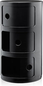 Kartell 4967/09 Componibili Drawers by Anna Castelli Ferrieri, Pack of 1, Opaque Black