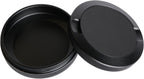 Pro Series Metal Can | Aluminum Storage Container | Dual Compartment Pouch Case with Airtight O-Ring | Small EDC Travel Tin (Black)