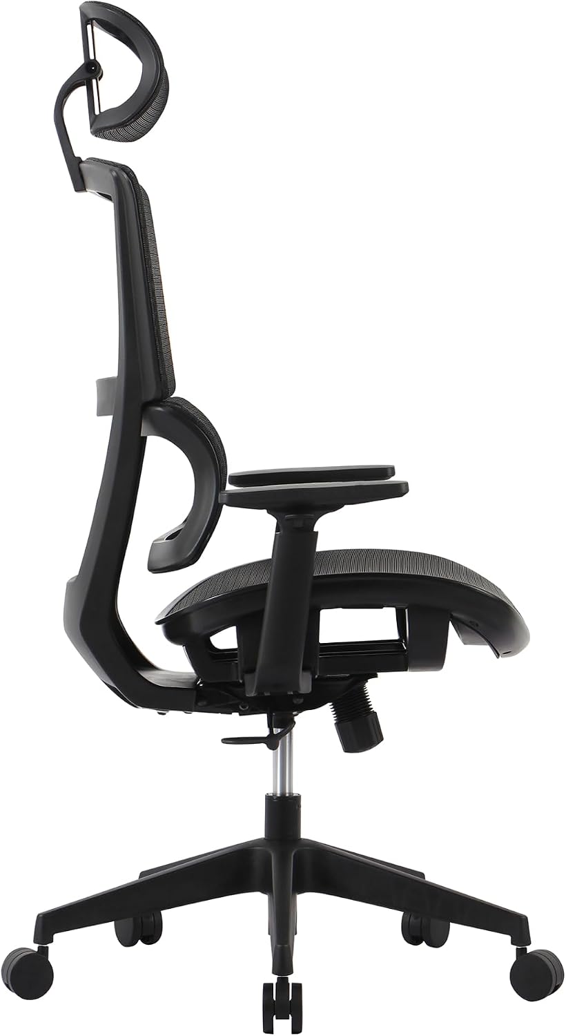 Realspace® Radano Mesh High-Back Executive Office Chair, Black, BIFMA Compliant