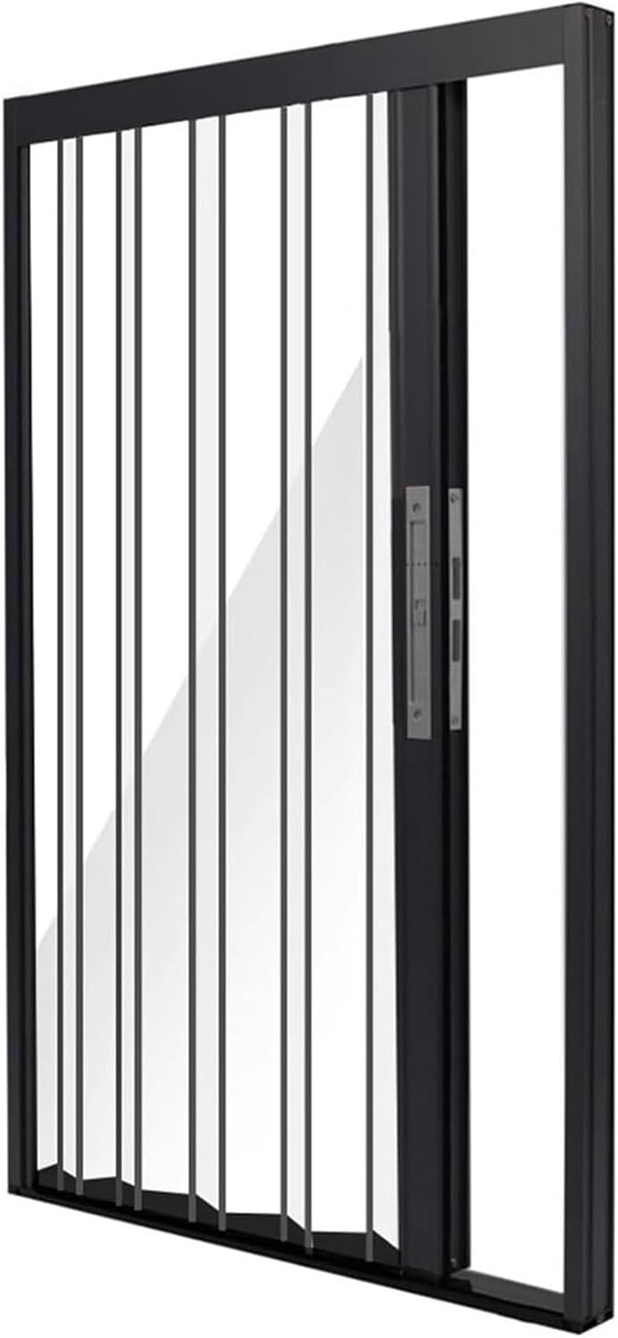 Folding Shower Partition Door 115x203cm/45.3x79.9in, 200-210cm Tall, Waterproof Accordion Retractable Temp Lock Divider for Hotel Apartment Bathroom/Kitchens