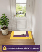 DEXI Ultra Thin Entryway Indoor Door Mat 24x36, Non Slip Rubber Backing Inside Entry Mat, Low Profile Easy Clean Dirt Trapper Doormat for Inside Entrance Patio, Beige