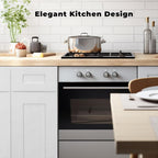 Hollywood Fabiani Design Base Kitchen Cabinet - 9 in. W x 24 in. D x 34.5 in. H, Shaker White, Solid Wood Frame, 1/2-Inch Cabinet-Grade Plywood Box, Soft-Close Door, Ready to Assemble