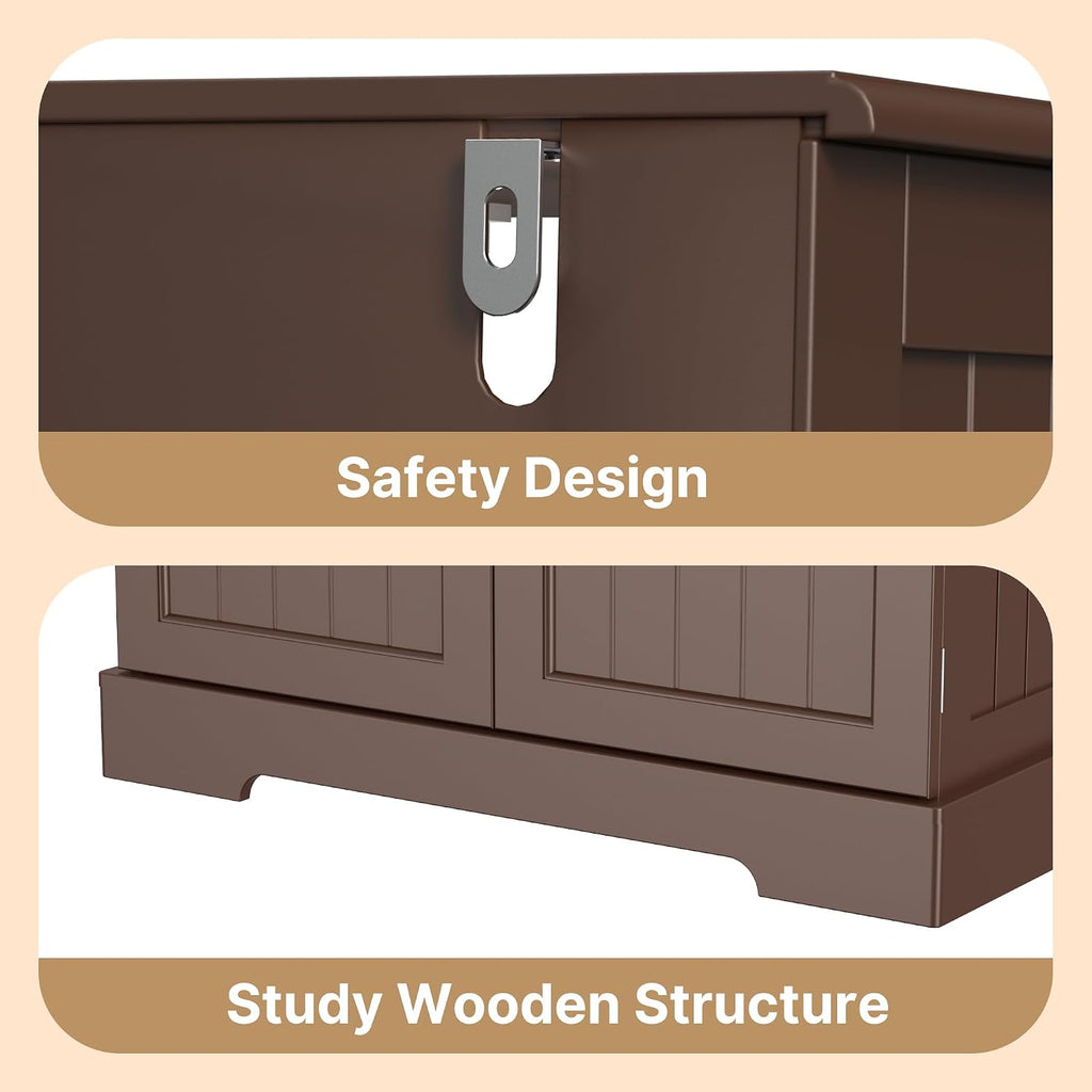 Gizoon 71" Tall Kitchen Pantry Cabinet with Doors and Adjustable Shelves, Pantry Storage Cabinet with Drawer for Small Kitchen Bathroom Laundry Room, Painted Dark Brown