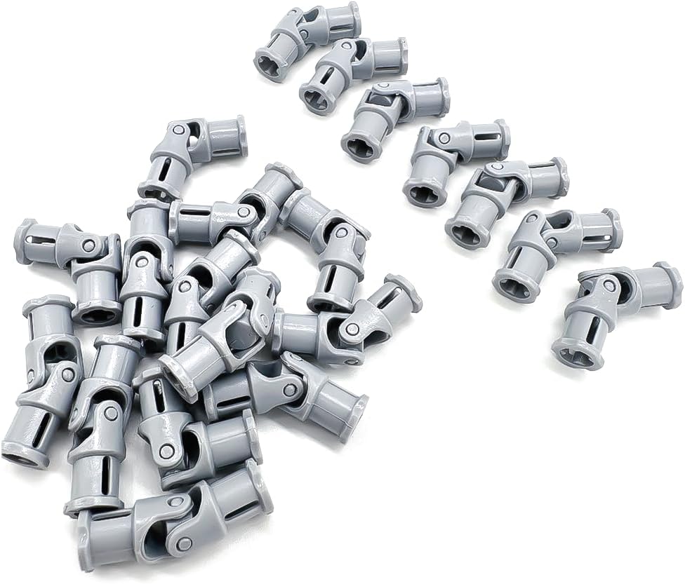 20pcs New Light Grey Universal U Joint 3L Compatible with legoes (61903/62520c01) Suspension & Drivetrain Robot Motor Robotics Advanced Building mindstorms EV3 NXT Part