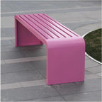 Porch Benches Outdoor, Outside Benches Weather Proof, Suitable for Outdoor Settings Such as Beaches, Sunbathing Areas, Patios, Poolside Areas, Lawns, and More.(Pink,150 * 40 * 45cm)