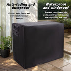 Outdoor Kitchen Cover 39.4x18.1x35.8In,Cabinet Covers Garden Storage Cabinets,Potting Bench Waterproof Table Weatherproof,for Patio Tables Outdoors Shelf Furniture Small Wood Tool Chest Proof(Black)