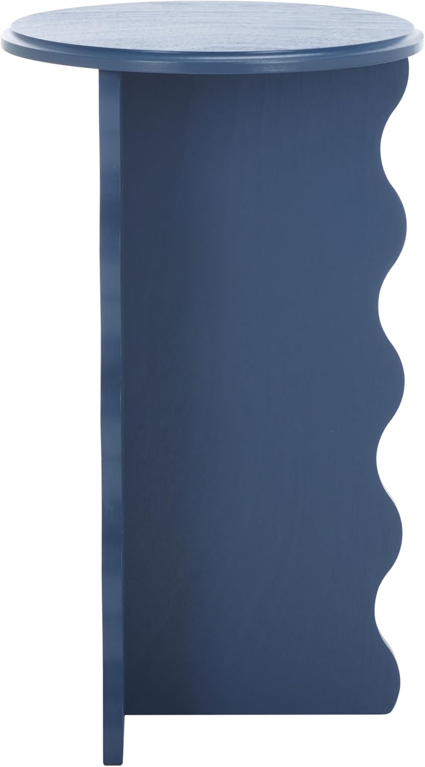 SAFAVIEH Home Collection Lilith Blue Wavy Accent Table (Fully Assembled)