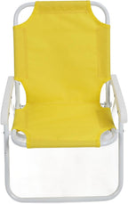 Pilipane Children Beach Chair Folding Portable Camping Chairs Outdoor Lawn Sand Chair with Umbrella for Picnics Vacations Parties (Yellow)