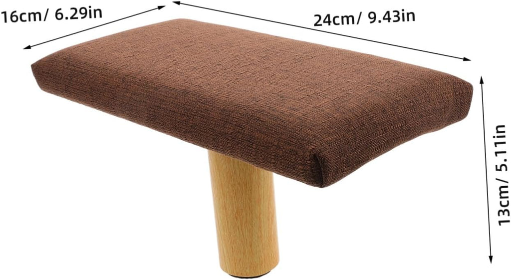ibasenice Wooden Kneeling Bench with Comfortable Sitting Posture and Cotton Cloth Cushion, Portable Prayer Stool for Activities and Office Use, Natural Elegant Design with Sturdy Wood