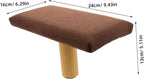 ibasenice Wooden Kneeling Bench with Comfortable Sitting Posture and Cotton Cloth Cushion, Portable Prayer Stool for Activities and Office Use, Natural Elegant Design with Sturdy Wood