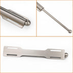 2 Pack Valet Rod for Closet Pull Out, Rod for Bedroom Laundry Room Bathroom, Nickel