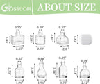 Glasseam Clear Glass Vases for Centerpieces: Mini Flower Vase Set 28Pcs Bud Vases in Bulk - Modern Small Vases for Home Room Wedding Party Dining Table Center Decor