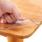 24x42 Inch Clear PVC Table Cover Protector 1.5mm Thick Custom Plastic Desk Pad Waterproof Vinyl Table Top Protector Mat for Coffee Table Dining/Living Room/Coffee/Garden Table Laptop Writing Desk
