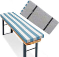 36x18/40x16/48x16 Outdoor Bench Cushion, Water-Resistant Patio Bench Cushions with Ties & Zipper, Non-Slip 2" Thick Bench Seat Cushion for Patio & Garden Furniture(Blue,45x16x2 in)