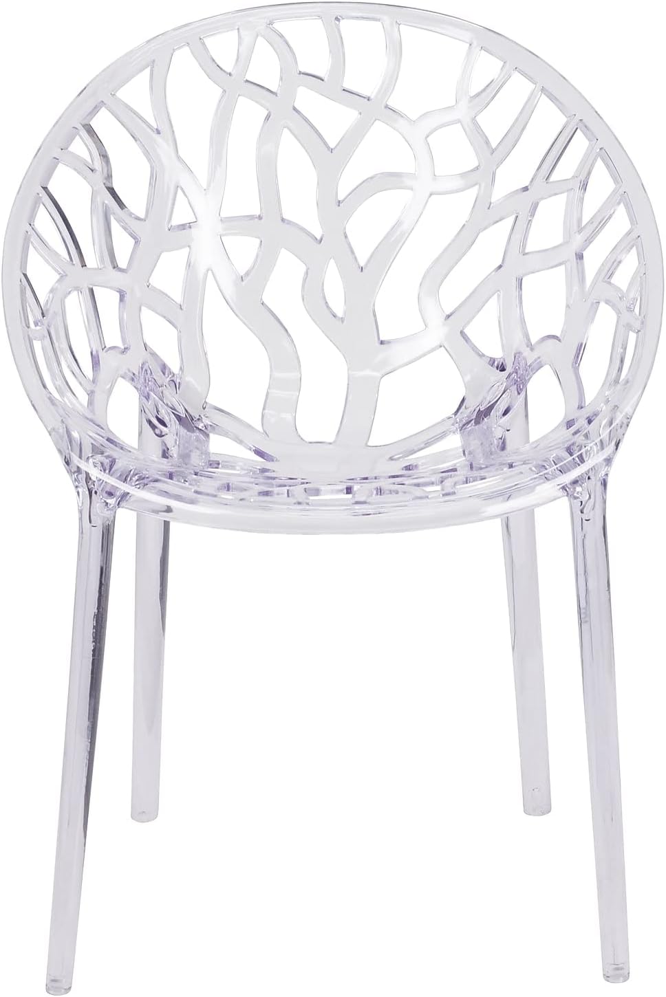 Flash Furniture Specter Series Transparent Stacking Side Chair