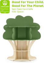 Delta Children Tree Bookcase - Greenguard Gold Certified, Fern Green/Crafted Natural